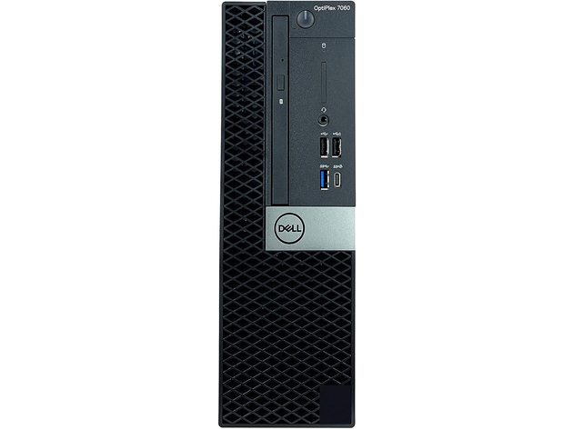 Dell Optiplex 7060 Desktop Hexa Core Intel i5 (3.2GHz) 16GB DDR4 RAM 500GB SSD Windows 11 Pro (Refurbished) + New 24" LCD Monitor 