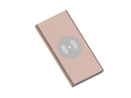 Powerful Portable Power Bank with Wireless Charger (Rose Gold)