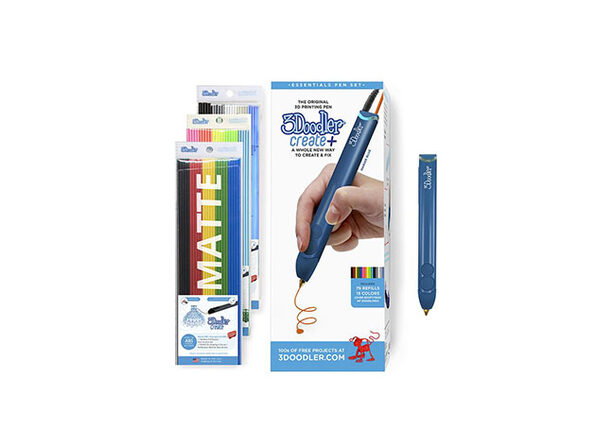 3Doodler Create+ Essentials 3D Printing Pen Set (Marine Blue