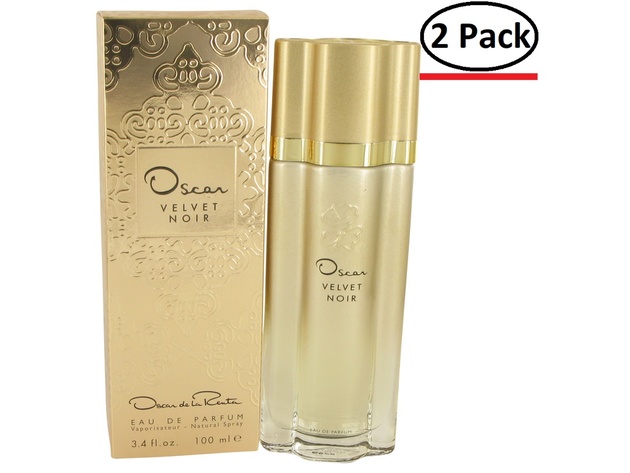 Oscar Velvet Noir by Oscar De La Renta Eau De Parfum Spray 3.3 oz for Women (Package of 2)