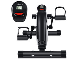 Goplus Portable Under Desk Bike Pedal Exerciser Adjustable Magnetic Resistance - Black