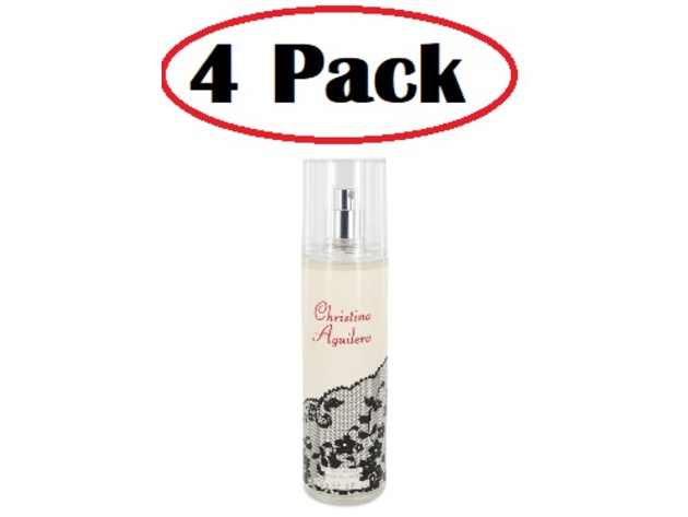 4 Pack of Christina Aguilera by Christina Aguilera Fragrance Mist Spray 8 oz
