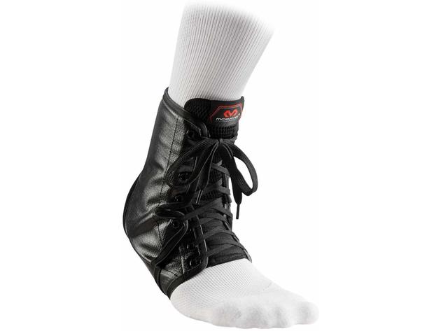 McDavid A101 Ankle Brace Lace-Up with Inserts For Maximum Ankle Support, Size: XX Small, Black