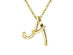 Rachel Glauber 18k Gold Plated Initial Necklace