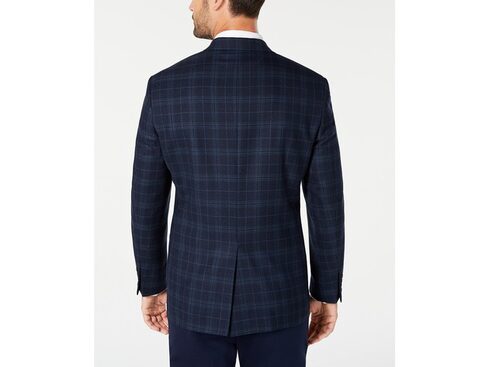 Lauren Ralph Lauren Men's Classic-Fit UltraFlex Stretch Navy Houndstooth Sport Coat - Navy