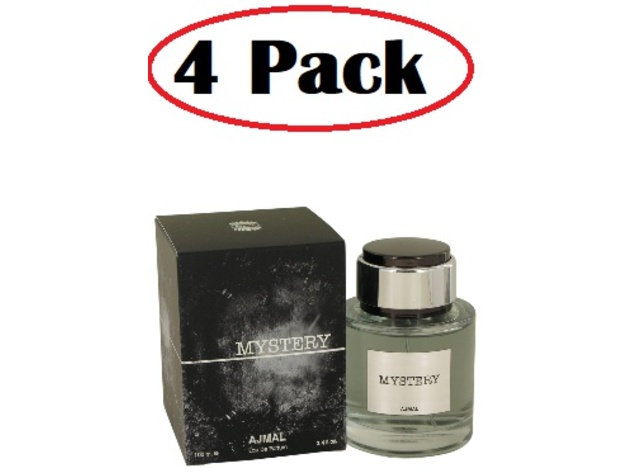 4 Pack of Ajmal Mystery by Ajmal Eau De Parfum Spray 3.4 oz