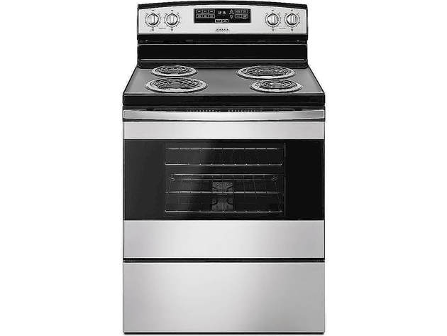 Amana 544Q2UA#ABA 4.5 Cu. Ft. Stainless Electric Range with Bake Assist Temps