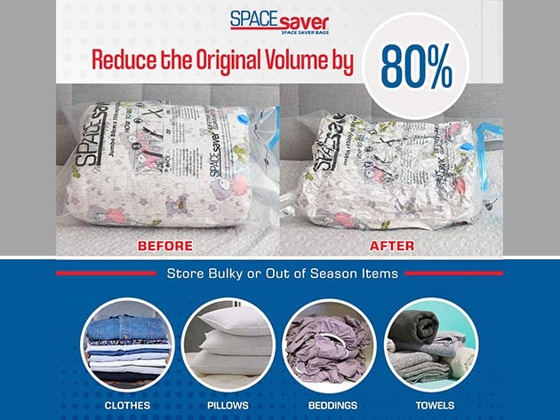 Spacesaver Premium Vacuum Storage Bags (Lifetime Replacement Guarantee)  (Work
