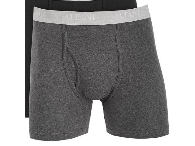 Alfani Men's 4-Pk.Boxer Briefs Gray Size Small