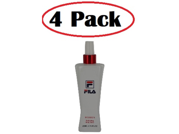 4 Pack of Fila by Fila Body Spray 8.4 oz