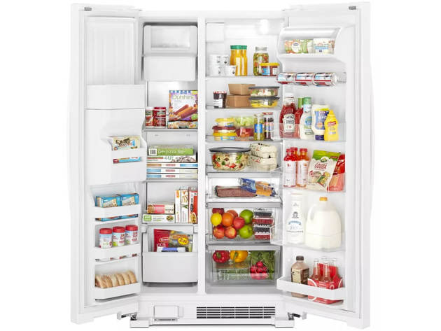 Whirlpool WRS321SDHW 21 Cu. Ft. White Side-by-Side Refrigerator