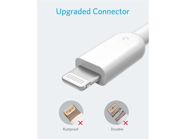Anker 321 USB-A to Lightning Cable (White/6ft)