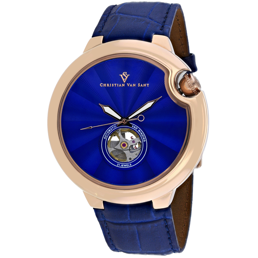 Christian Van Sant Men's Cyclone Automatic Blue Dial Watch - CV0143