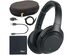 AOM Sony WH1000XM3 Wireless Noise-Canceling Bluetooth Over-Ear Headphones, Black (Refurbished, Open Retail Box)