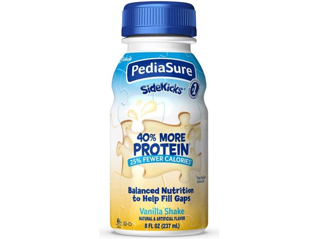 PediaSure SideKicks High Protein Nutrition Vanilla Shake, 8 Fluid Ounces, 6 Count