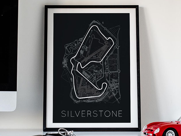 The Blueprint of Velocity Silverstone Circuit Poster (18"x 24")