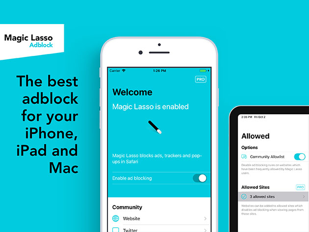 Magic Lasso Adblock Pro: Lifetime Subscription
