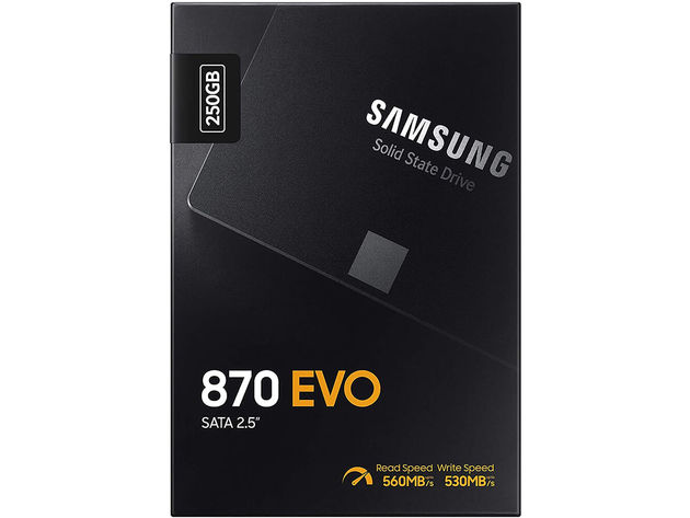 Samsung MZ77E250BAM 870 EVO 250GB 2.5 inch SATA III Internal SSD
