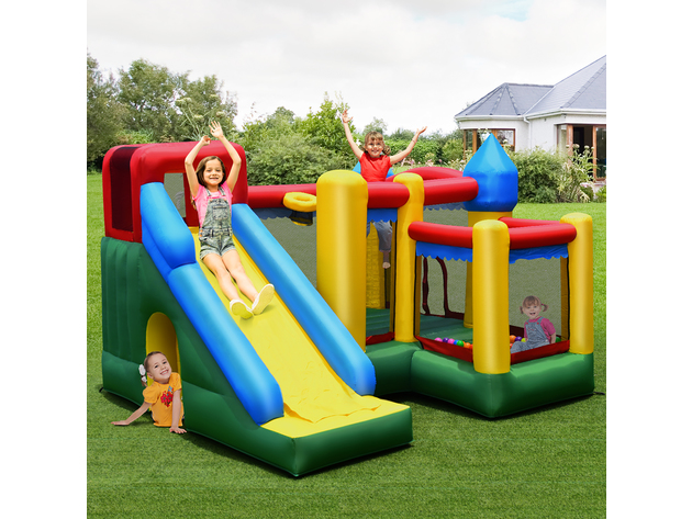 Costway Mighty Inflatable Bounce House Castle Jumper Moonwalk Bouncer Without Blower