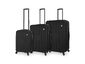 Mia Toro Nuovo 3-Piece Expandable Hardside Spinner Luggage Set Black