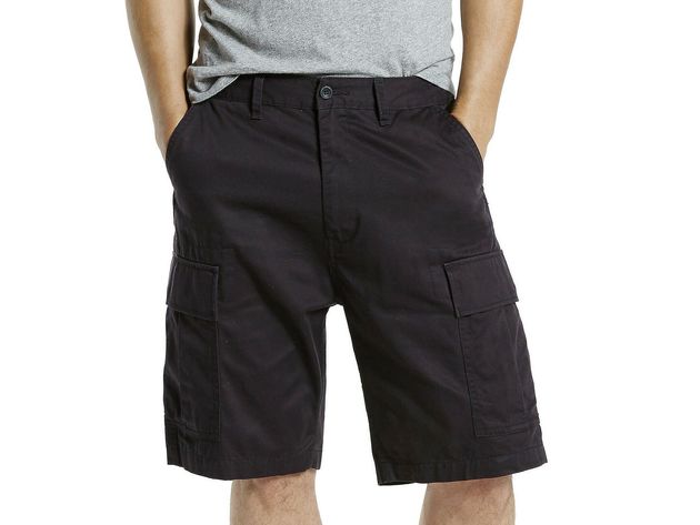 Levi's Men's Carrier Loose-Fit Cargo Shorts Black Size 36