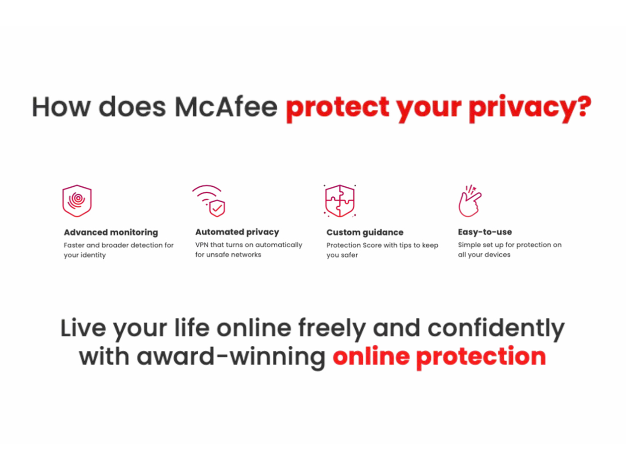 McAfee Total Protection 1-Device: 1-Year Subscription