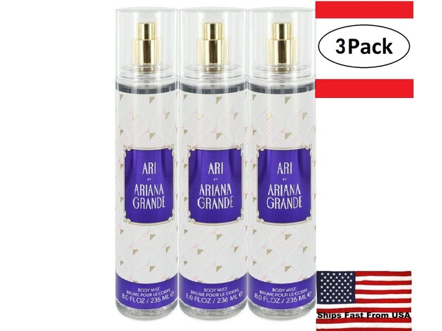 3 Pack Ari by Ariana Grande Body Mist Spray 8 oz  for Women