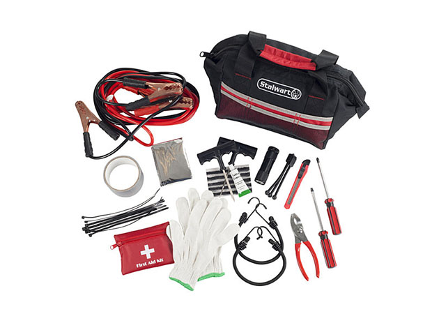 Stalwart 55-Piece Emergency Roadside Kit with Travel Bag