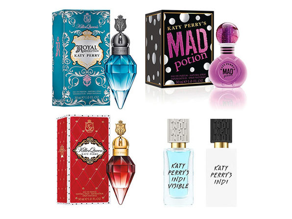 Five bottles of Katy Perry perfume