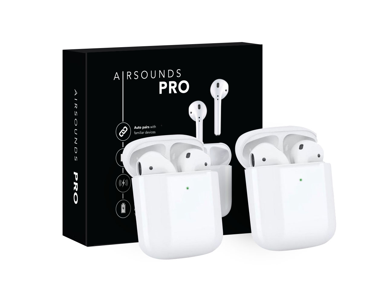 AirSounds Pro True Wireless Earbuds: 2-Pack 