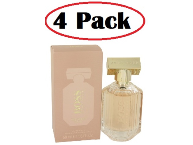 4 Pack of Boss The Scent by Hugo Boss Eau De Parfum Spray 1.7 oz