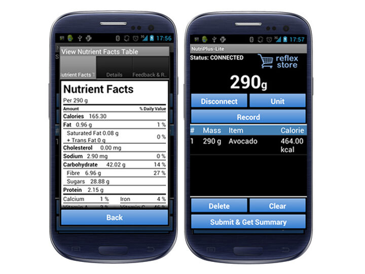 ReFleX Food Scale Wireless Bluetooth Smart Nutricrystal Nutri Plus