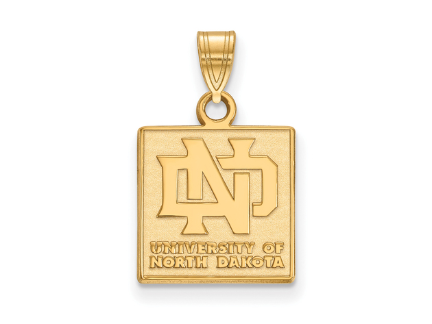 NCAA 10k Yellow Gold North Dakota Small Pendant