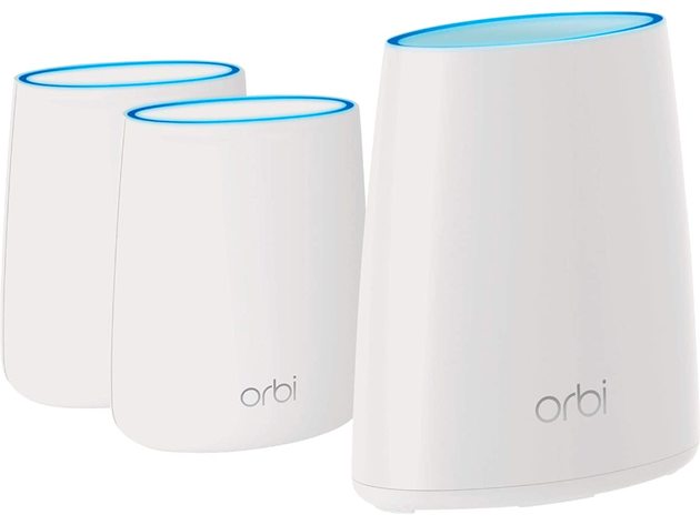 NETGEAR Orbi Quad-Band WiFi 6E Mesh System Router 3 Pack-White