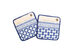 MacKenzie-Childs Geo Pot Holders - Royal - Set of 2