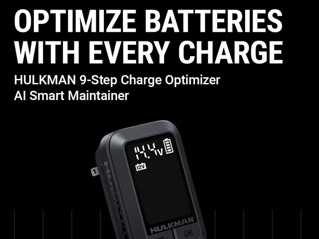 HULKMAN Sigma 1 Amp Automatic Car Battery Charger & Maintainer