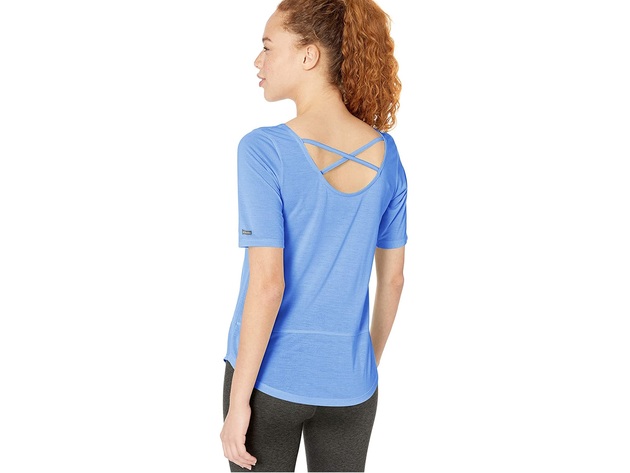 Columbia Women's Plus Anytime Casual Short Sleeve Shirt Blue Size Extra Large