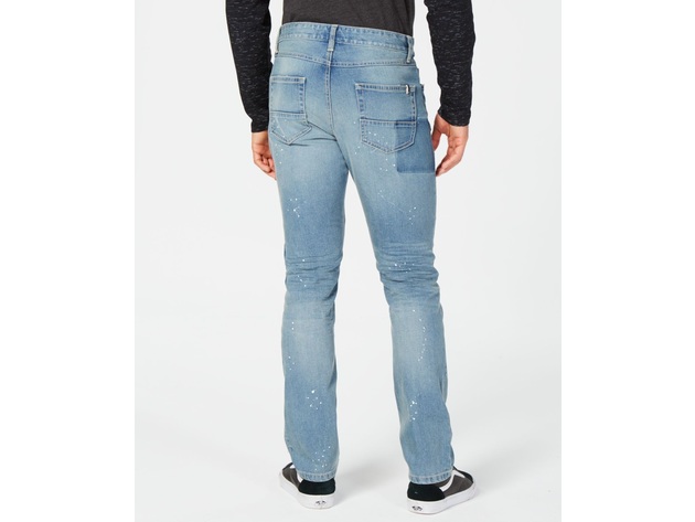 American Rag Men's Drift Paint Splatter Slim Stretch Size 32x34