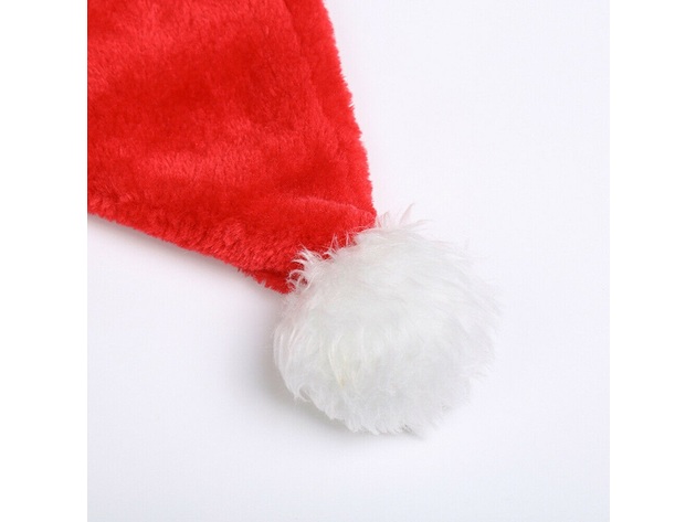 Darice Christmas Santa Hat Red 17" Extra Thick for Adults and Kids on Christmas Party 3 Pack