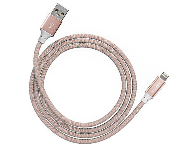 Ventev 554609 4 Ft. Chargesync Alloy Apple Lightning Cable - Pink