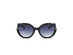 Lauryn Half-Frame Round Cat Eye Sunglasses