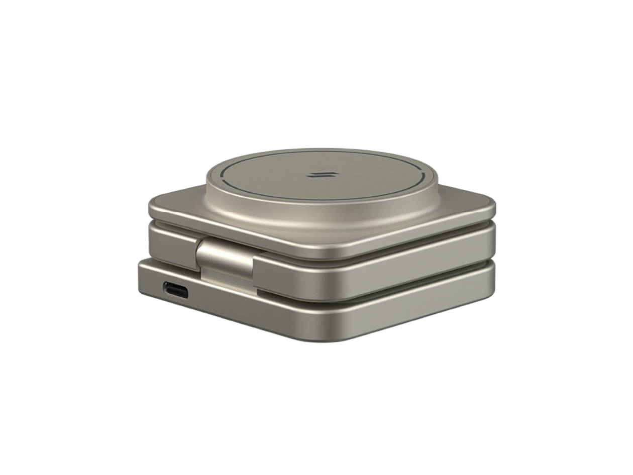 Mag 3 Ultra Qi2 25W 3-in-1 Foldable Charger (Titanium)