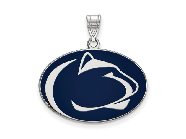 925 Sterling Silver Officially Licensed Penn State University College Large Pendant with Necklace 