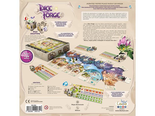 Asmodee Dice Forge, English Version Board Game from Libellud for 2 to 4 players