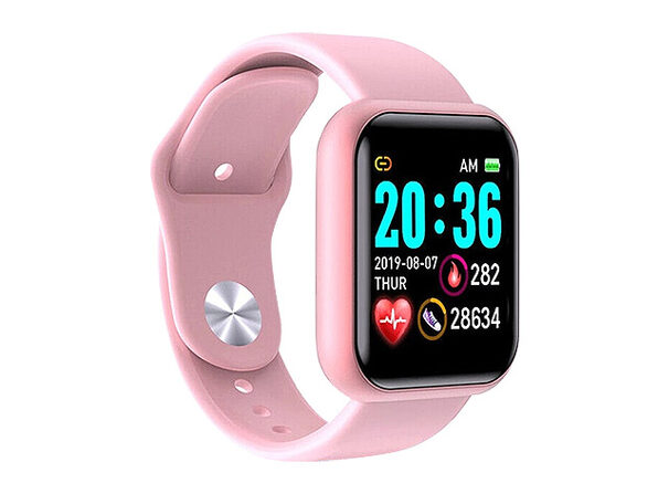 D20 Waterproof Smart Watch (Pink) | The YouFact Shop