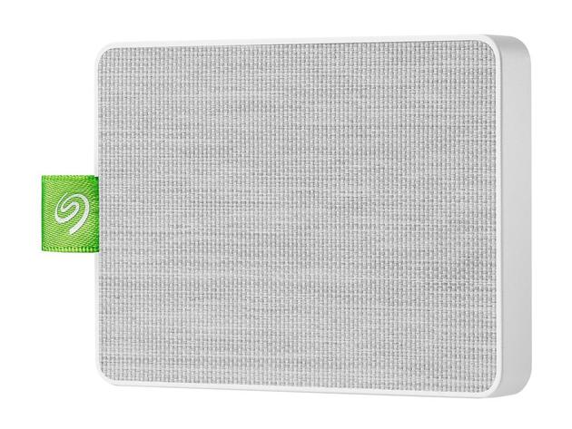 Seagate Ultra Touch SSD 1TB External Solid State Drive Portable - White USB-C USB 3.0 for PC MAC and Lynx for Android, Mylio and Adobe (STJW1000400)