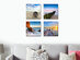 Contemporary Giclee Wall Art (Seaview Landscape/4-Piece)