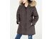 Madden Girl Junior's Faux-Fur-Trim Hooded Puffer Coat Gray Size Extra Large