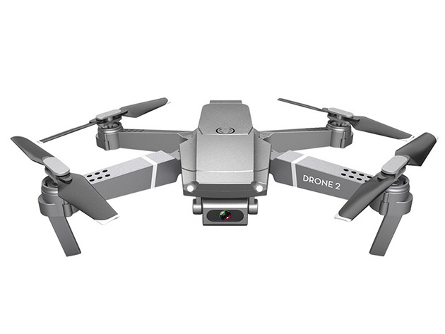 Newest Gray E68 Drone 2 with 4K/1080P Wide-Angle Camera & WiFi (3-Pack Battery)