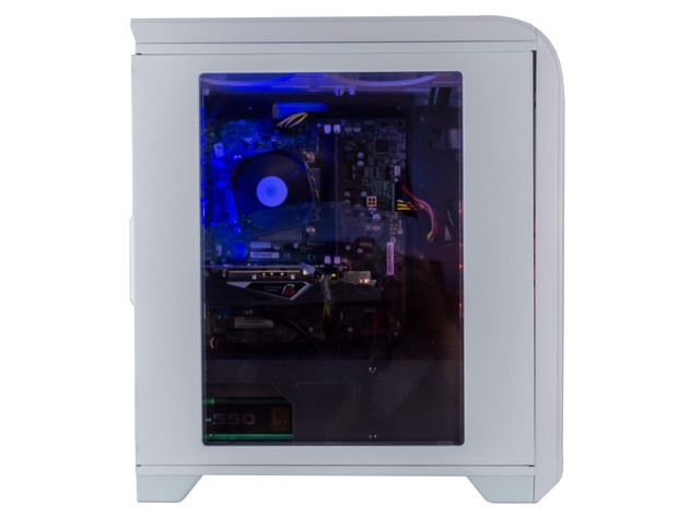 Periphio Portal Gaming PC, Intel Quad Core i5 3.2GHz, 8GB RAM, 128GB SSD + 500GB 7200 RPM HDD, Windows 10, AMD Radeon RX570 4GB DDR5, HDMI, Wi-Fi